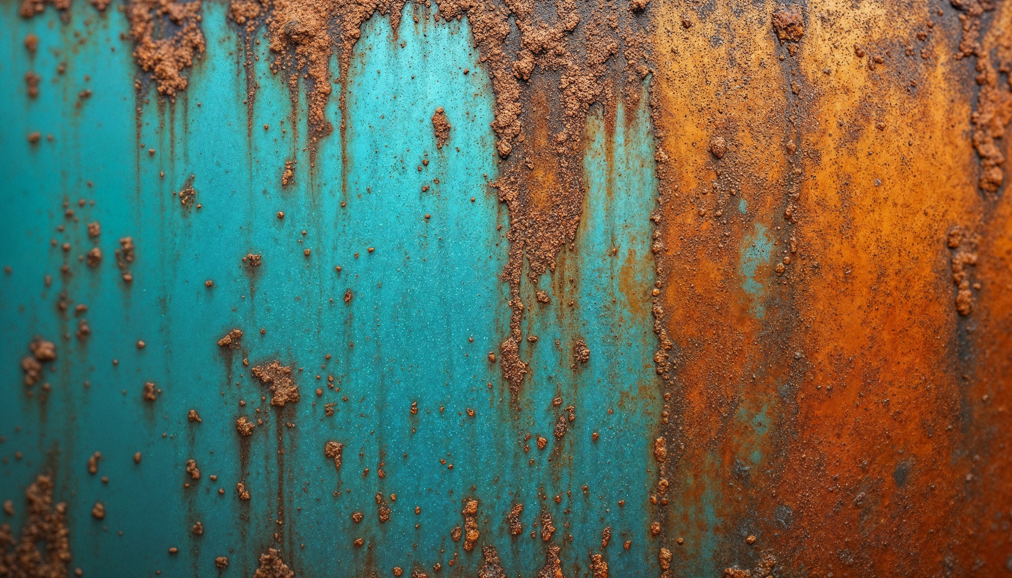 Close-up of metal surface with severe rust and corrosion, illustrating the causes and effects of corrosion and the need for protective paints.